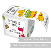 Laden Sie das Bild in den Galerie-Viewer, Grätz Verlag - Kinder 1 Meter Tattoorolle Dinos