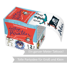 Laden Sie das Bild in den Galerie-Viewer, Grätz Verlag - Kinder 1 Meter Tattoorolle lustige Piraten