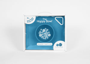 EZPZ Happy Bowl Silikon Schüssel Farbe blau Essmatte