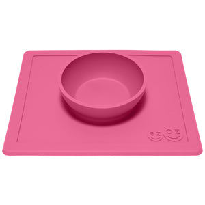 EZPZ Happy Bowl Silikon Schüssel Farbe pink Essmatte