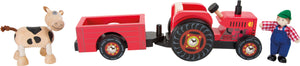 Small Foot - Holz Traktor mit Anhänger Bauernhof