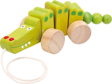 Laden Sie das Bild in den Galerie-Viewer, Small Foot - Holz Ziehtier Krokodil