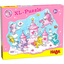 Laden Sie das Bild in den Galerie-Viewer, Haba - XL-Puzzle Einhorn Glitzerglück Wolkenpuzzelei