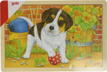 Laden Sie das Bild in den Galerie-Viewer, Goki -  Holz Einlegepuzzle Puzzle Kleiner Hund 24 Teile
