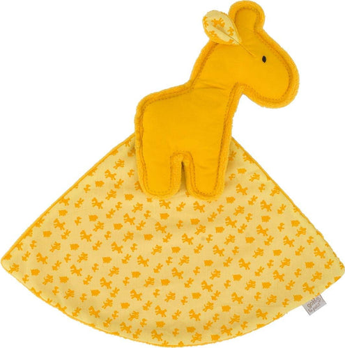 Goki - Stoff Kuscheltuch Giraffe gelb, le petit