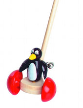 Laden Sie das Bild in den Galerie-Viewer, HEIMESS - Holz Schiebetier Pinguin mit Glocke