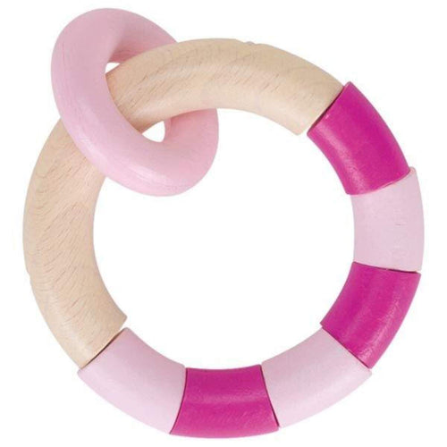 HEIMESS - Holz Greifling Greifring Ring rosa