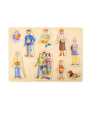 Laden Sie das Bild in den Galerie-Viewer, Small Foot - Holz Steckpuzzle Familie