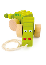 Laden Sie das Bild in den Galerie-Viewer, Small Foot - Holz Ziehtier Krokodil