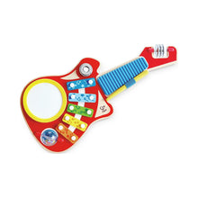 Laden Sie das Bild in den Galerie-Viewer, Hape - 6-in-1 Holz Musikinstrument Gitarre