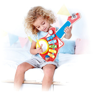 Hape - 6-in-1 Holz Musikinstrument Gitarre