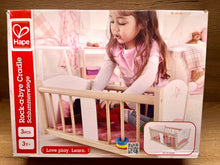 Laden Sie das Bild in den Galerie-Viewer, Hape - Holz Puppenbett Schlummerwiege