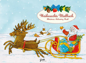 Grätz Verlag - Malbuch Weihnachtsmann im Schlitten