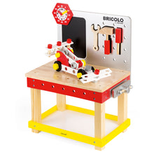 Laden Sie das Bild in den Galerie-Viewer, Janod - Große Holz Werkbank Redmaster höhenverstellbar magnetisch SET