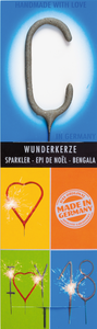 Wondercandle - Wunderkerze classic Buchstabe C grau