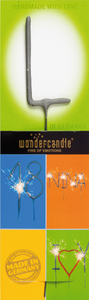 Wondercandle - Wunderkerze classic Buchstabe L grau