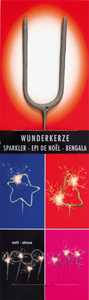 Wondercandle - Wunderkerze classic Buchstabe U grau
