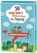 Laden Sie das Bild in den Galerie-Viewer, Moses Verlag - 50 lustige Spiele &amp; spannende Rätsel fürs Flugzeug