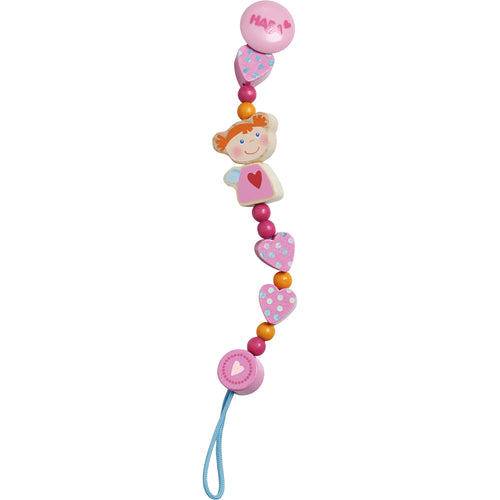 Haba - Holz Schnullerkette Schutzengel rosa