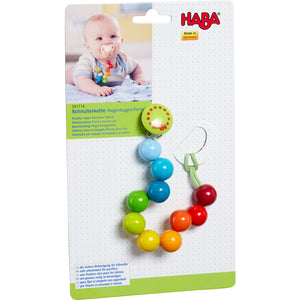 Haba - Holz Schnullerkette Regenbogen