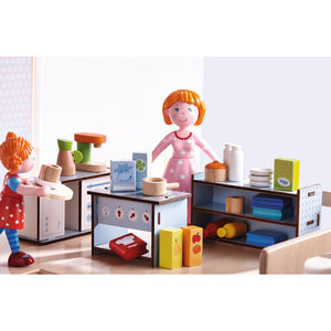 Haba Little Friends - Puppenhaus Zubehör Set Küche