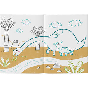Haba Kreativ Kids - Mal- und Stickerbuch Dinosaurier