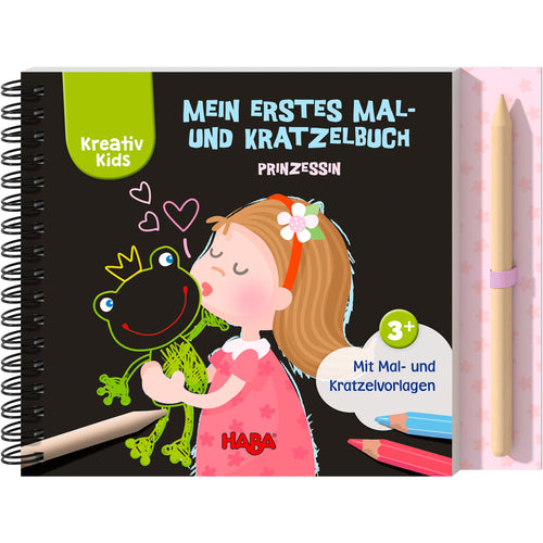 Haba Kreativ Kids - Mein erstes Mal- und Kratzelbuch Prinzessin