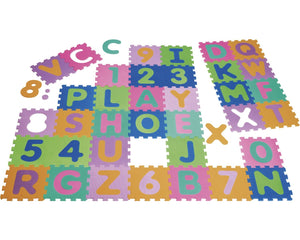 Playshoes - Puzzlematte Spielteppich XL 36 tlg.