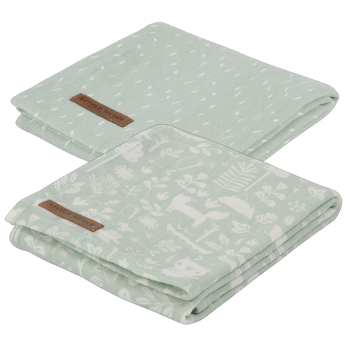 Little Dutch - Mullwindeln 70x70 cm Set 2tlg. adventure mint