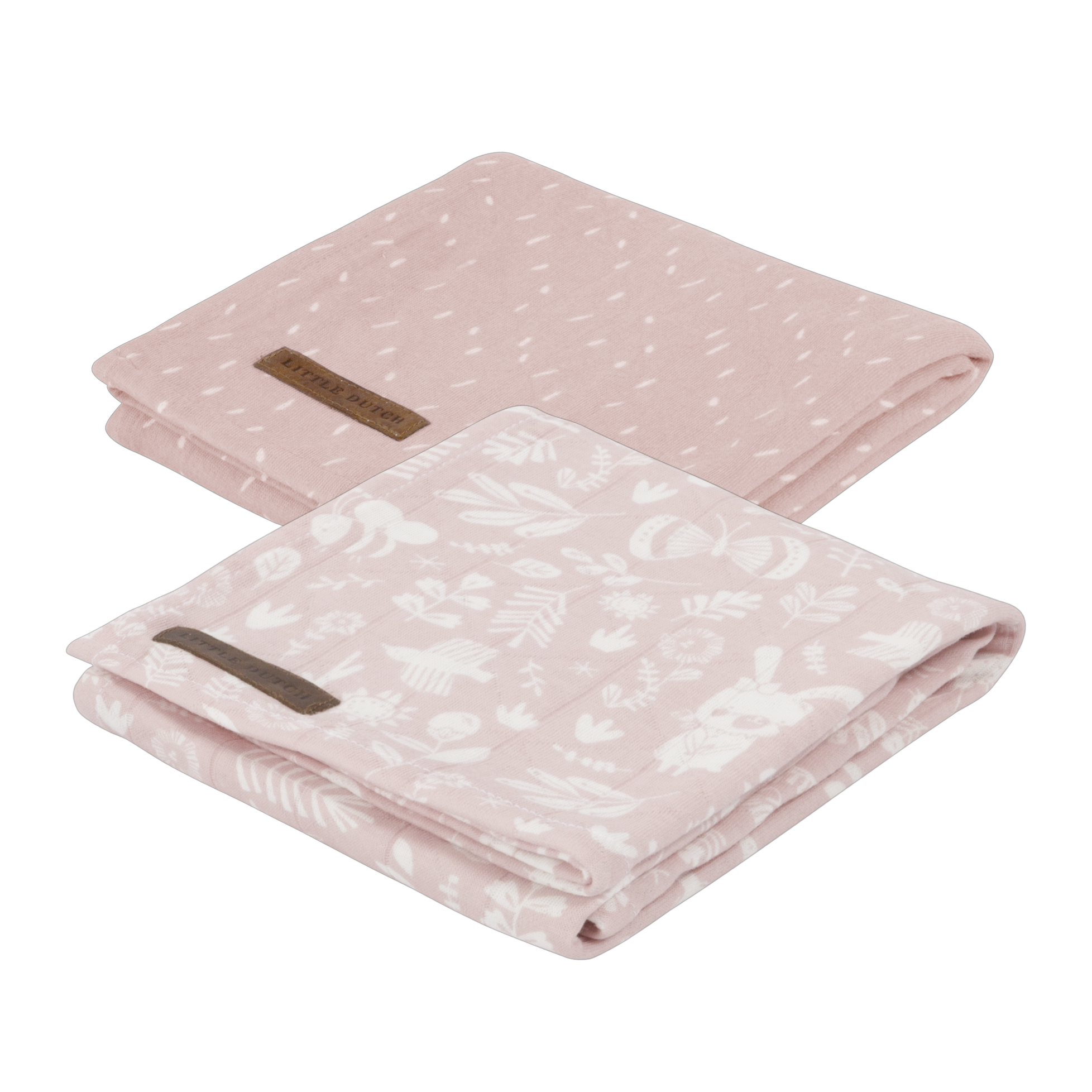 Little Dutch - Mullwindeln 70x70 cm Set 2tlg. adventure pink