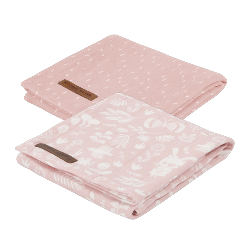 Little Dutch - Mullwindeln 70x70 cm Set 2tlg. adventure pink