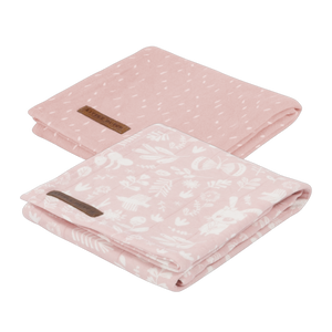 Little Dutch - Mullwindeln 70x70 cm Set 2tlg. adventure pink
