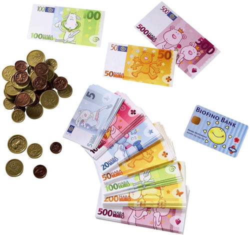 Haba - Kaufladen Zubehör Spielgeld Set