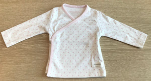 Bonjourbébé Premium - Wickel Langarmshirt Sterne rosa