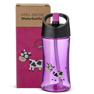 Carl Oscar - Wasserflasche Trinkflasche Kuh pink