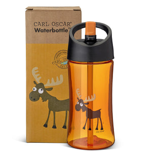 Carl Oscar - Wasserflasche Trinkflasche Elch orange