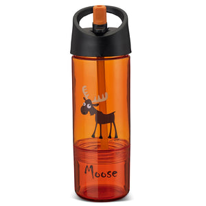 Carl Oscar - Wasserflasche Trinkflasche 2in1 Elch orange