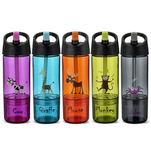 Laden Sie das Bild in den Galerie-Viewer, Carl Oscar - Wasserflasche Trinkflasche 2in1 Elch orange
