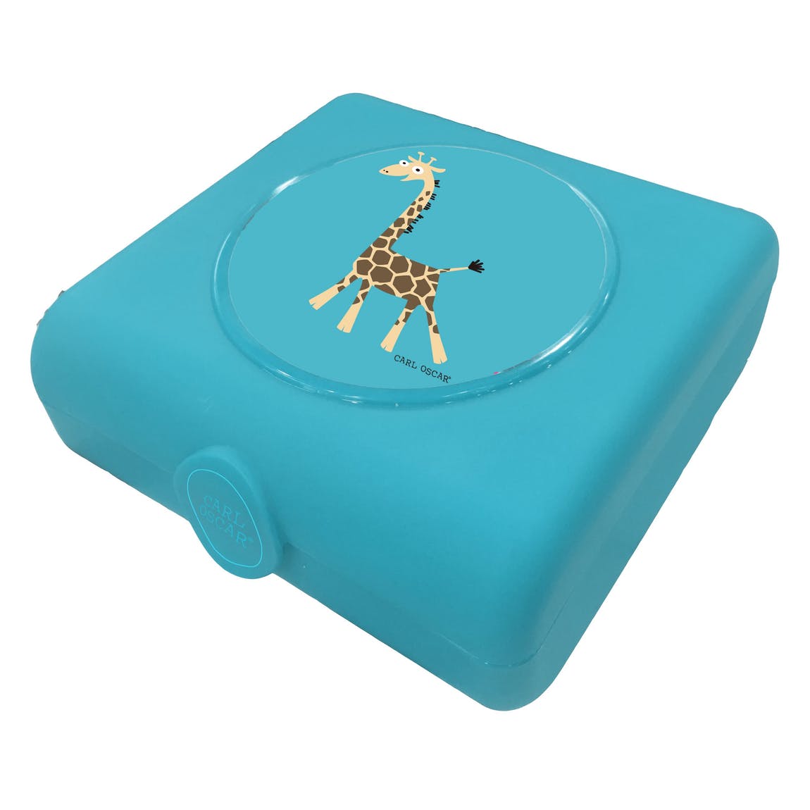 Carl Oscar - Brotdose Sandwichbox Giraffe blau