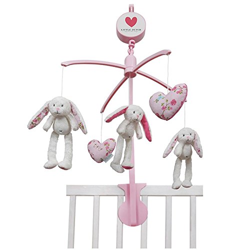 Little Dutch Musik Mobile Hase inkl. Halterung mixed stars pink 4310