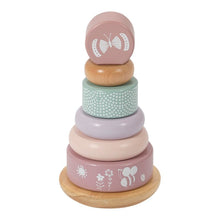 Laden Sie das Bild in den Galerie-Viewer, Little Dutch Holz Ring Stapelturm adventure pink 4400