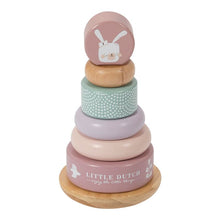 Laden Sie das Bild in den Galerie-Viewer, Little Dutch Holz Ring Stapelturm adventure pink 4400