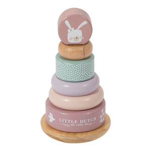 Little Dutch Holz Ring Stapelturm adventure pink 4400