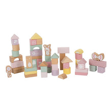 Laden Sie das Bild in den Galerie-Viewer, Little Dutch - Holz Bausteine Set 50 teilig Bauklötze adventure pink