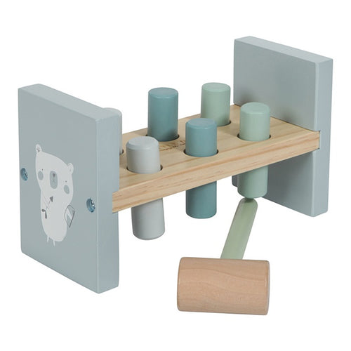 Little Dutch - Holz Hammerbank Klopfbank adventure blue