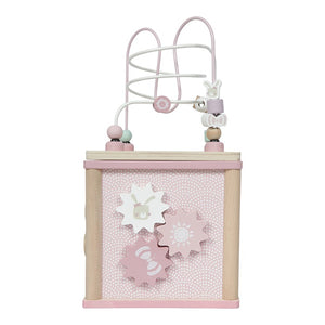 Little Dutch - Holz Motorik Activity Würfel adventure pink