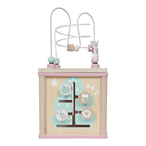 Little Dutch - Holz Motorik Activity Würfel adventure pink