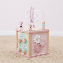 Laden Sie das Bild in den Galerie-Viewer, Little Dutch - Holz Motorik Activity Würfel adventure pink