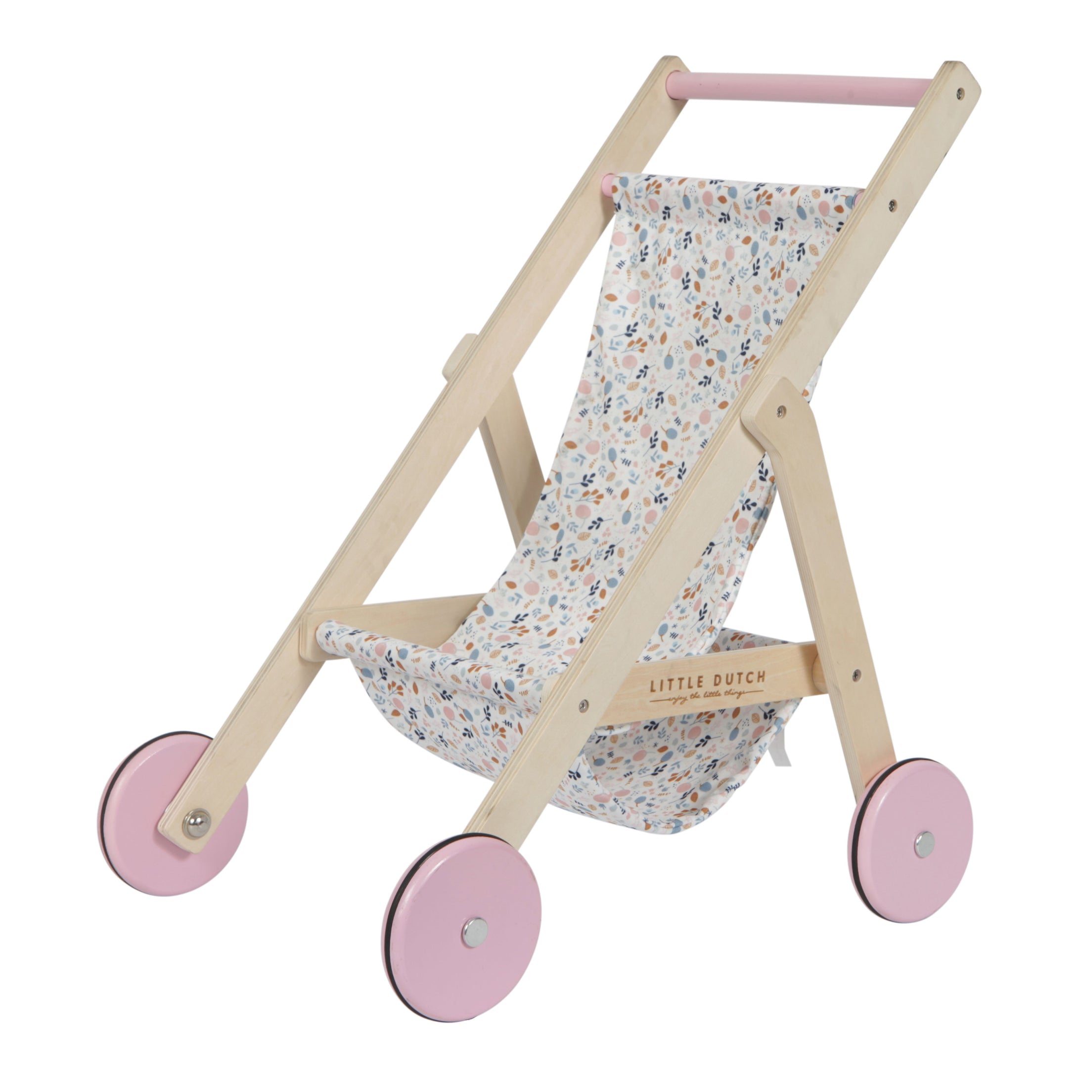 Little Dutch - Holz Puppen Buggy Puppenwagen Spring Flowers