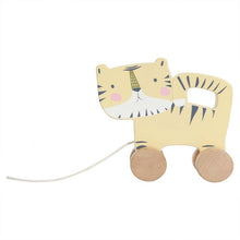 Laden Sie das Bild in den Galerie-Viewer, Little Dutch - Holz Nachziehtier Tiger